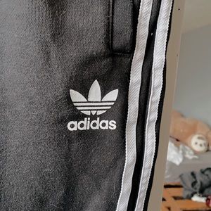black adidas joggers